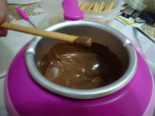 [自制美食 ] 2009 . 01 . 04 自製巧克力鍋