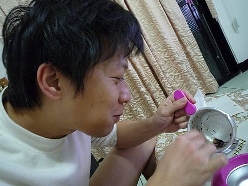 [自制美食 ] 2009 . 01 . 04 自製巧克力鍋