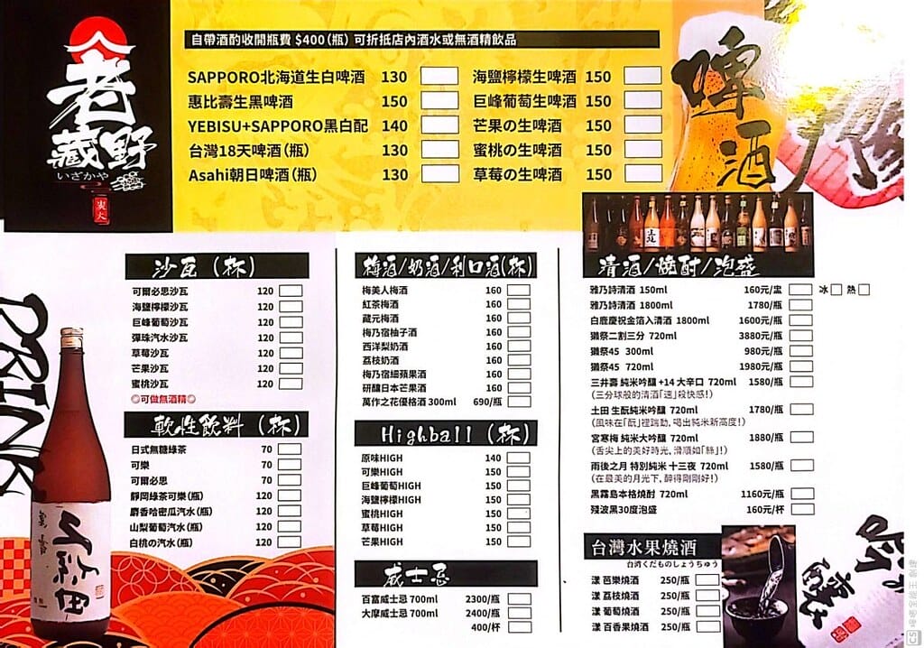 老藏野炭火居酒屋 板橋江翠店板橋宵夜小酌好地方,純正炭火串 892147_0