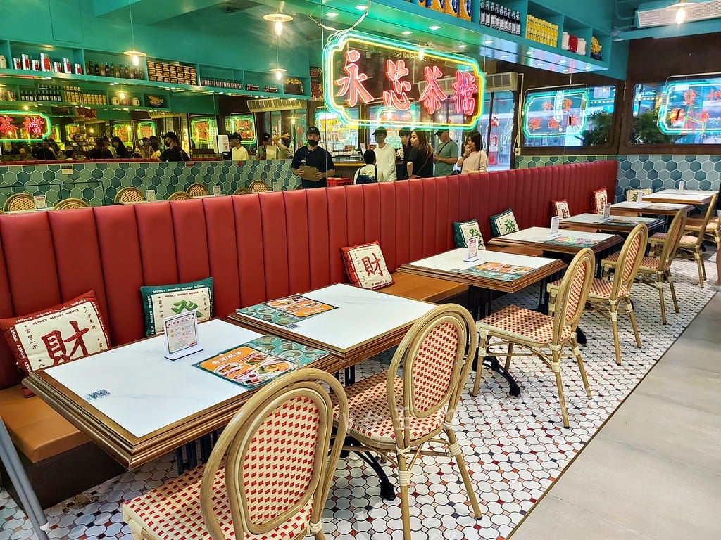 永芯茶檔 茶餐廳 南平店桃園藝文特區港式茶餐廳推薦,裝潢講 batch_20241013_113033-1